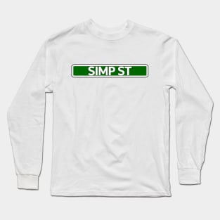 Simp St Street Sign Long Sleeve T-Shirt